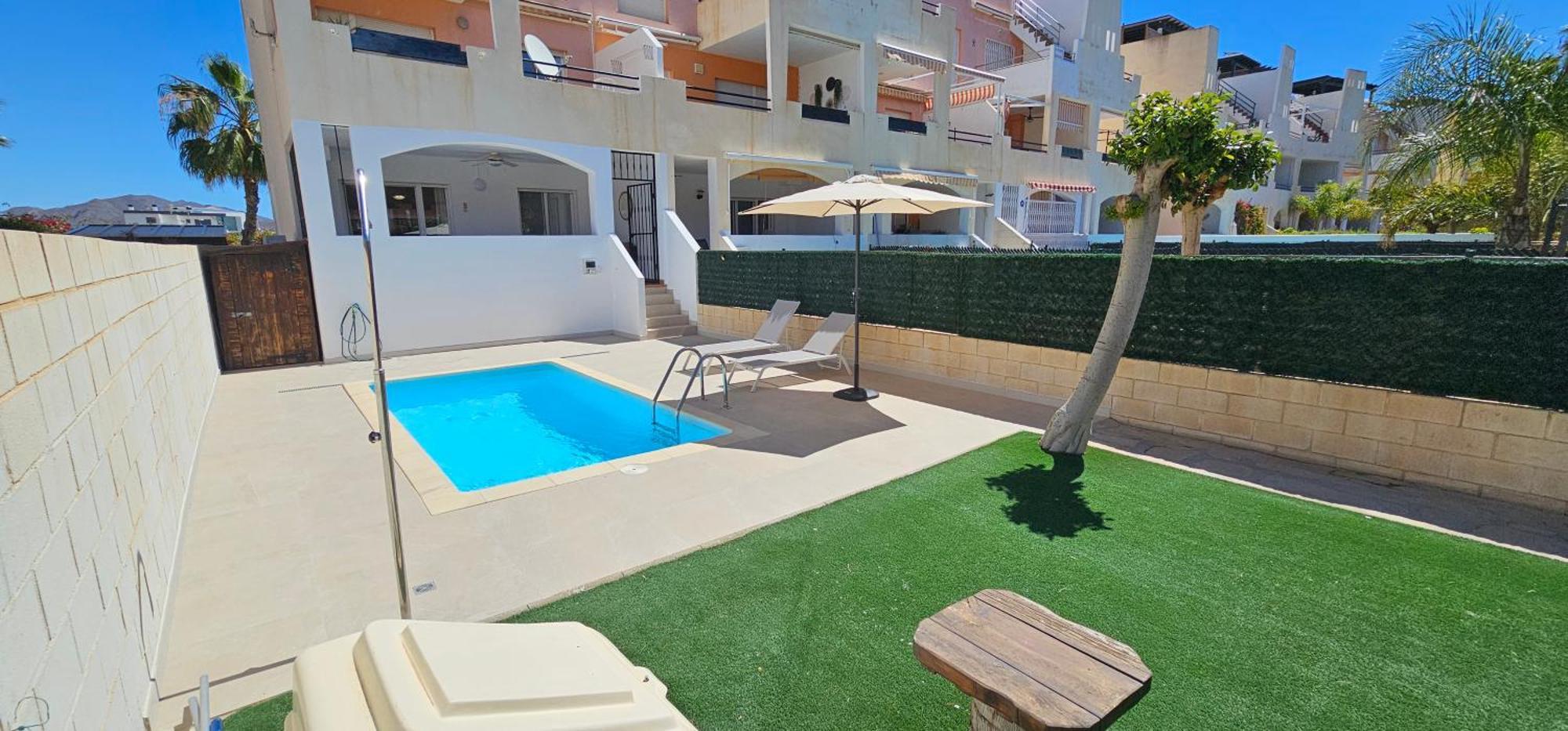 Homes Of Spain, Apartamentos Paraiso Vera Playa, Fatu Hiva, Bajo A Con Piscina Privada En Jardin Privado, Primera Linea De Playa, Wifi Extérieur photo